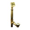 1- 1/2 in. Adjustable Pop-Up Drain with Above or Through the Floor Installations for 17 to 24 in. Deep Baths Vibrant French Gold
