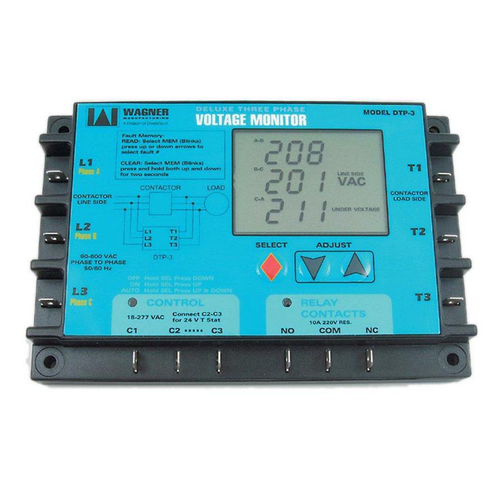 DiversiTech&reg; Black 3-Port Digital Motor Protection Booster Fan 