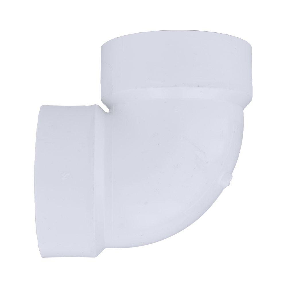 White PVC DWV 90° Vent Elbow 