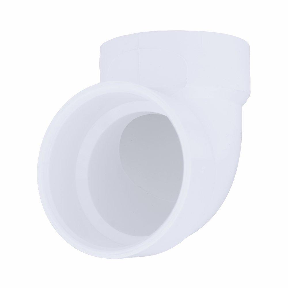 White PVC DWV 90° Vent Elbow 