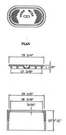 Capitol Foundry of Virginia Grey 18 in. Water Meter Box with Solid Cover 