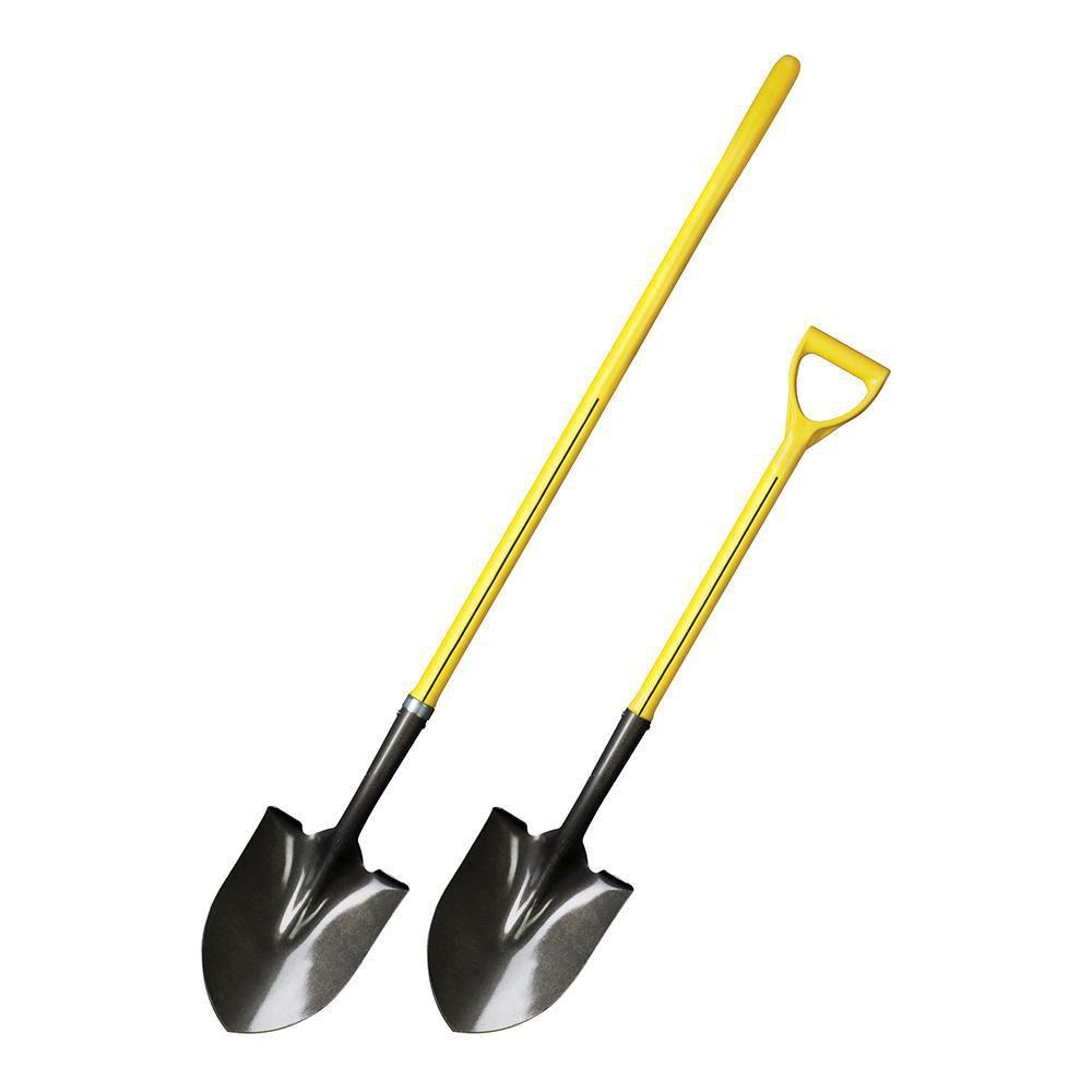 Nupla Corporation Black Round-Point Shovel 