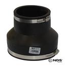 NDS Black Flexible Reducing and Eccentric PVC Flexible Coupling in Black 