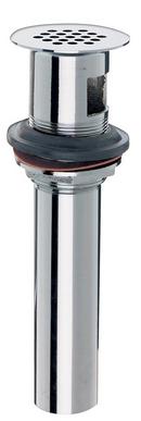 Keeney Polished Chrome 1- 1/4 x 6 in. Lavatory Grid Strainer with Open Grid Cast Stainer 