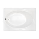 60 x 42 in. Soaker Drop-In Bathtub with End Drain in White
