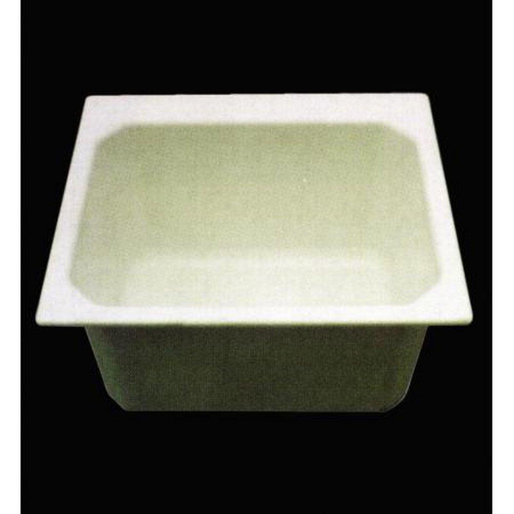 Florestone White 25 x 22 in. Drop-In Utility Service Sink 