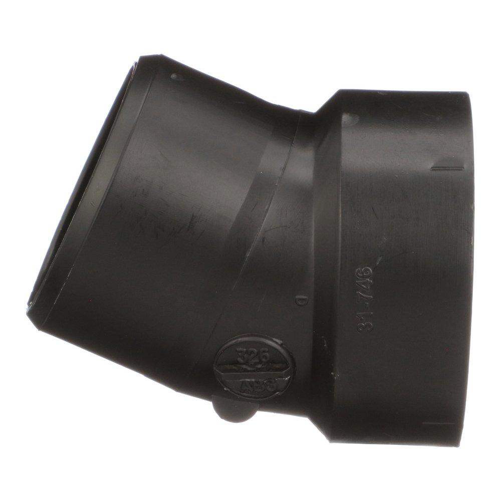 Black ABS DWV 22-1/2&deg; Street Elbow 