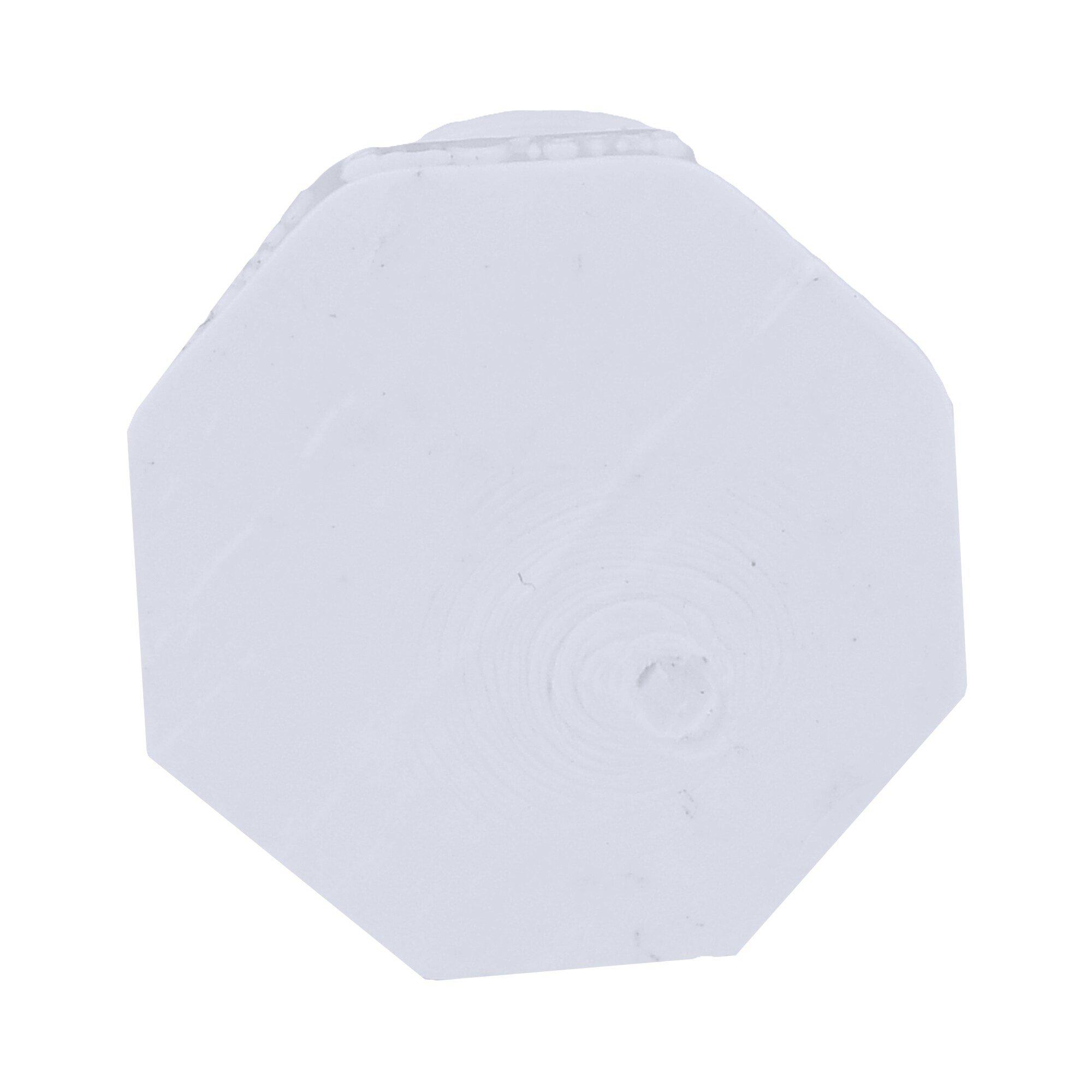 White MNPT x Hub PVC DWV Adapter 
