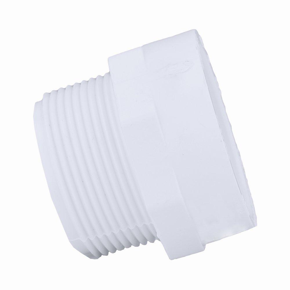 White PVC DWV Male Adapter 