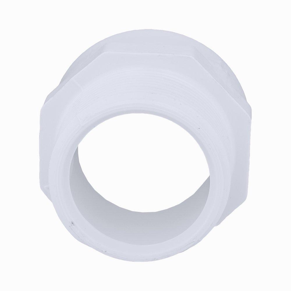 White PVC DWV Male Adapter 