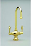 2.2 gpm 1-Hole Double Lever Handle Bar Faucet in Satin Nickel