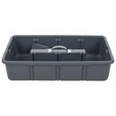24 x 12 x 6 in. Poly Tote Tray in Grey