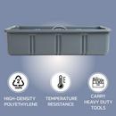 Benjamin Manufacturing Grey 12 x 6 in. Poly Tote Tray in Grey 