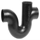 Black No-Hub x Spigot Cast Iron Running Trap 