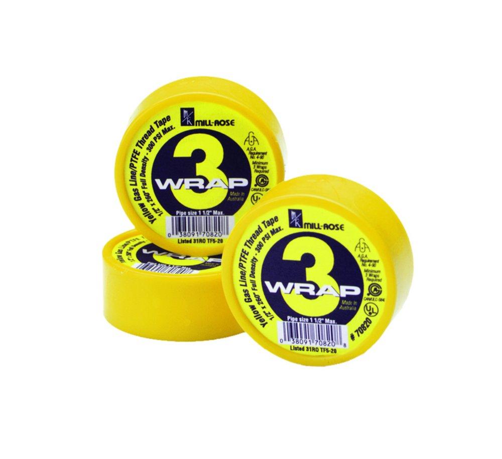 Mill-Rose Yellow 1/2 in. PTFE Tape in Yellow 
