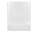 Aquatic White 60 x 30 x 73-1/4 in. Tub and Shower in White 
