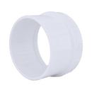 White PVC DWV Fitting Cleanout (Without Plug) 