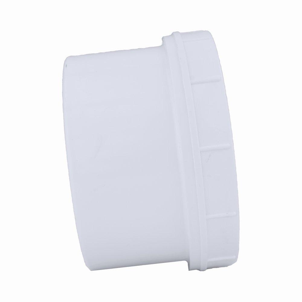 White PVC DWV Fitting Cleanout (Without Plug) 