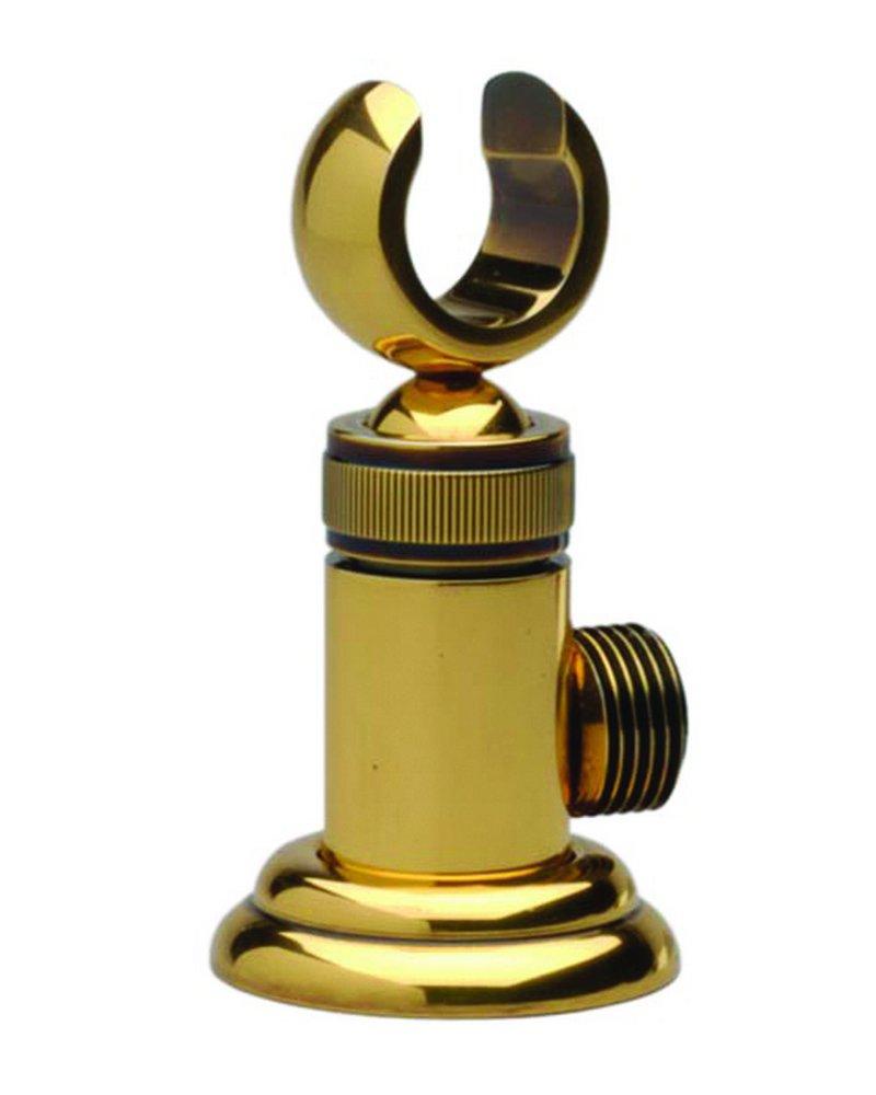 Phylrich&reg; Polished Gold Wall Mount Hand Shower Bracket with Outlet 