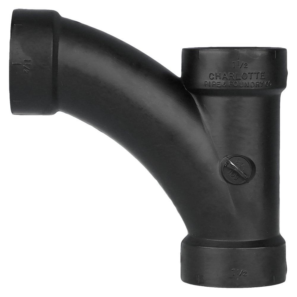 Black ABS DWV Combination Wye 