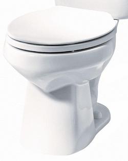 Elongated Toilet Bowl in White