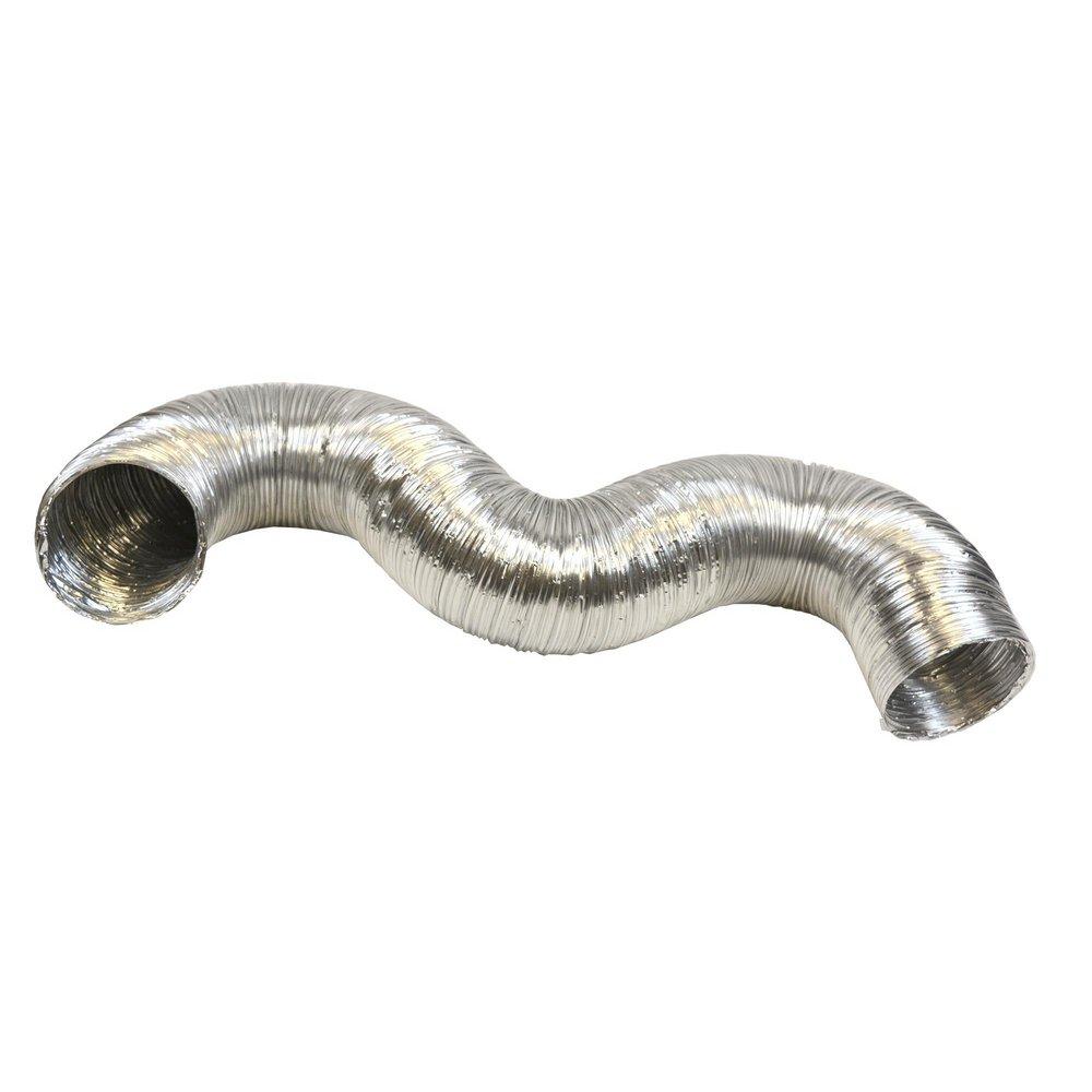 Jones Stephens Silver 8 ft. Silver Uninsulated Flexible Air Duct 