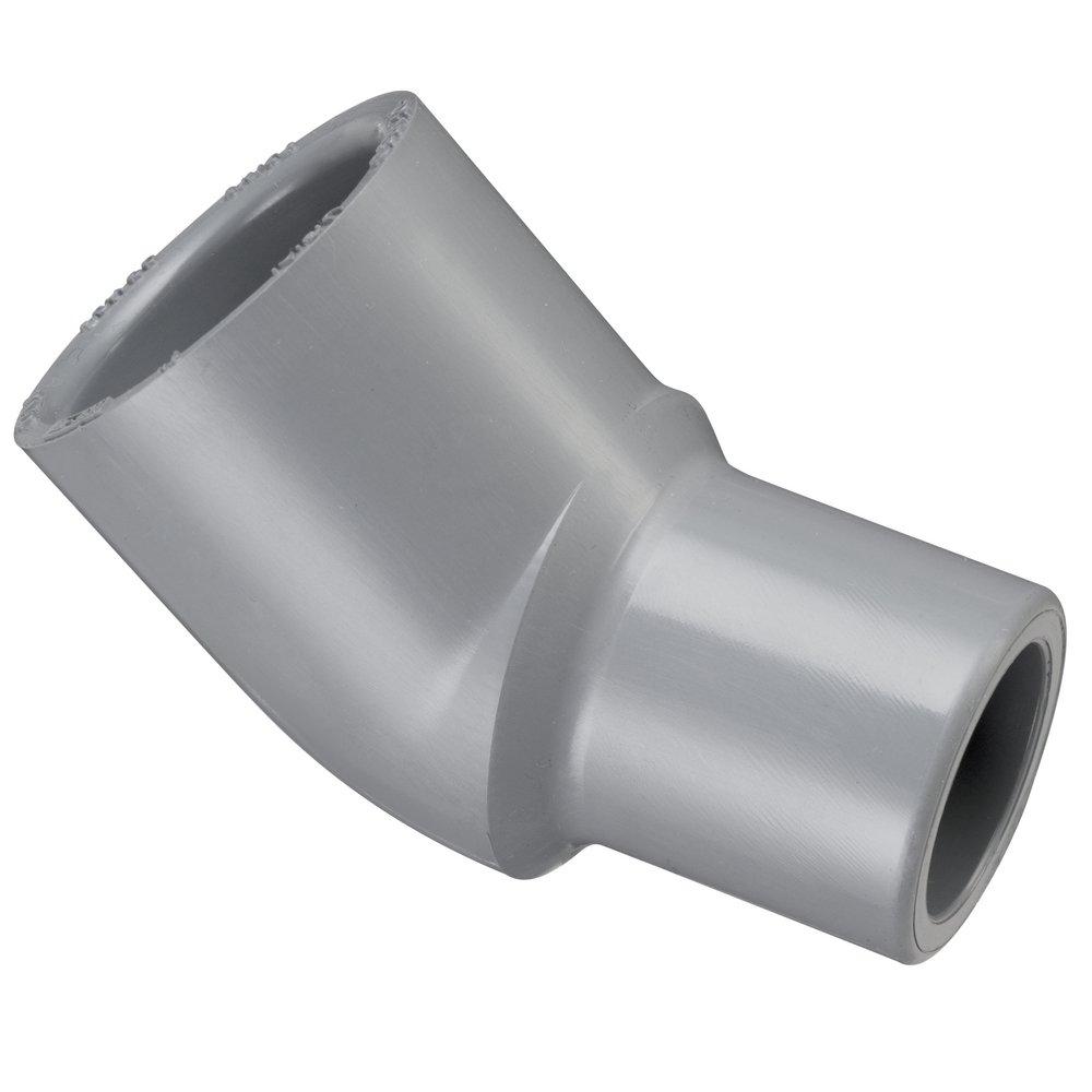 Grey Spigot x Socket Straight and Street Schedule 80 CPVC 45 Degree Elbow 
