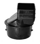 6 x 4 x 6 in. Snap-in HDPE and PVC Downspout Adapter