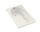 60 x 36 in. Whirlpool Drop-In Bathtub with Reversible Drain in Biscuit