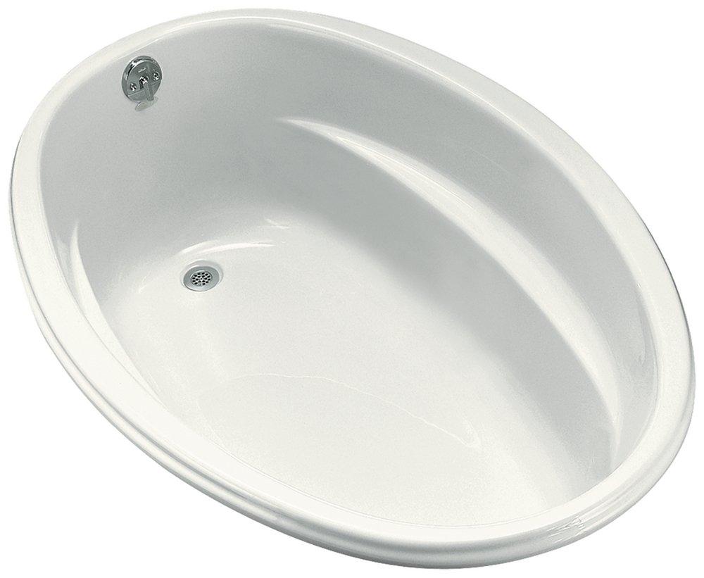 KOHLER White 60 x 40 in. Drop-In Bathtub with Reversible Drain 