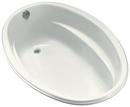 KOHLER White 60 x 40 in. Drop-In Bathtub with Reversible Drain 
