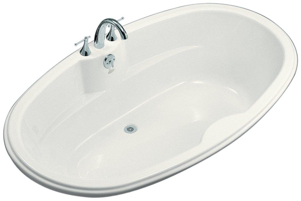 KOHLER White 72 x 42 in. Soaker Drop-In Bathtub with Reversible Drain 