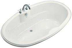 72 x 42 in. Soaker Drop-In Bathtub with Reversible Drain in White