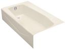 60 X 34 Left Hand Cast Iron Bath Villager Almond 
