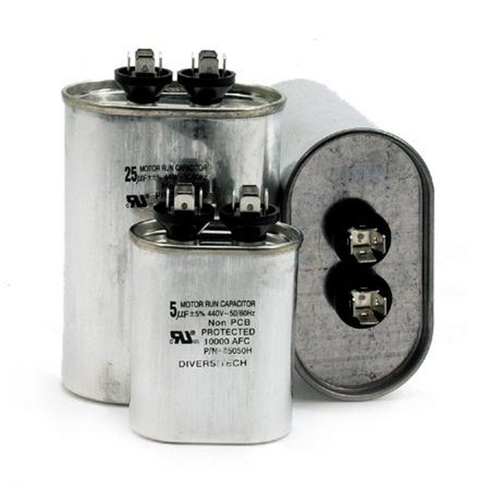 DiversiTech® 370V Oval Motor Run Capacitor 