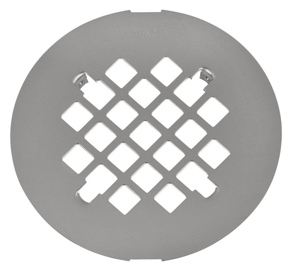 AB & A&trade; Polished Chrome 4-1/4 in. Shower Drain Grate 