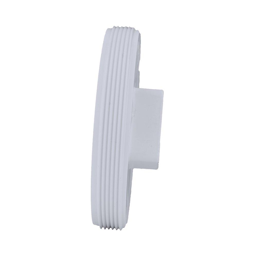 White PVC DWV Plug 