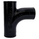 Black No Hub Cast Iron Sanitary Tee 