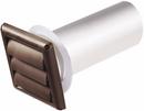 Deflecto Brown 3 in. Dryer Vent Hood Aluminum, Calcium Filled Polypropylene and Styrene 