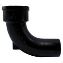 Black Hub x Spigot Service Cast Iron Short Sweep Bend 