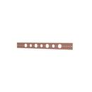 1-3/4 in. x 20 in. Copper-Bonded™ Steel Pipe Support Bracket with 3/4 in. and 1 in. Holes