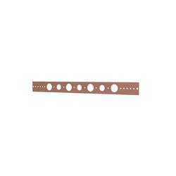 1-3/4 in. x 20 in. Copper-Bonded&trade; Steel Pipe Support Bracket with 3/4 in. and 1 in. Holes
