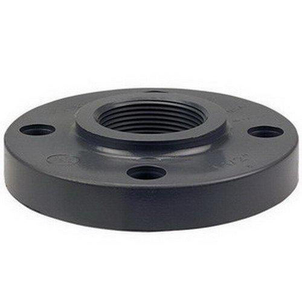 Chemtrol Dark Grey Threaded Schedule 80 Heavy Duty PVC Flange 