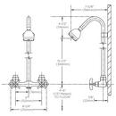 Speakman Rough Chrome Plated Double Cross Handle Exposed Shower 