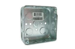 4 x 2-1/8 in. Stainless Steel Outlet Box with Knockout