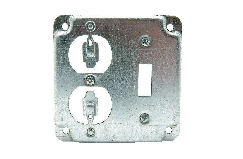 DiversiTech&reg; Silver 1/2 in. Steel Electrical Box Cover 