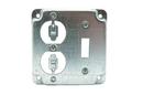 DiversiTech&reg; Silver 1/2 in. Steel Electrical Box Cover 