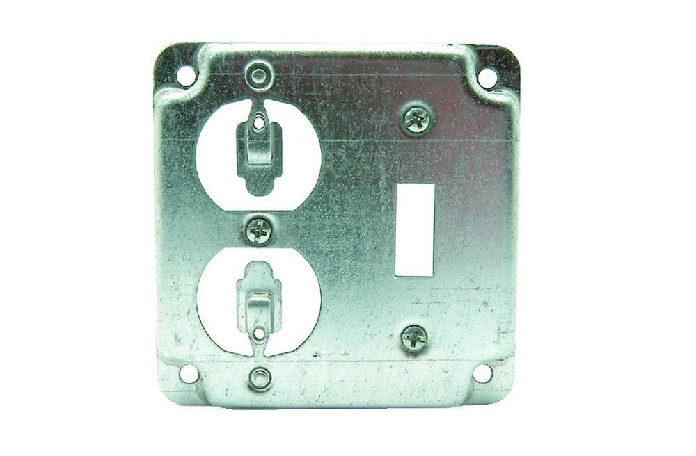 DiversiTech® Silver Steel 1/2 in. Electrical Box Cover 
