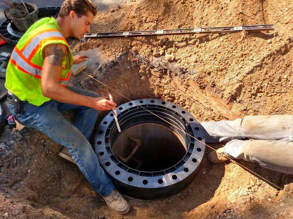 Ladtech 27 in. HDPE Manhole Adjustable Ring 