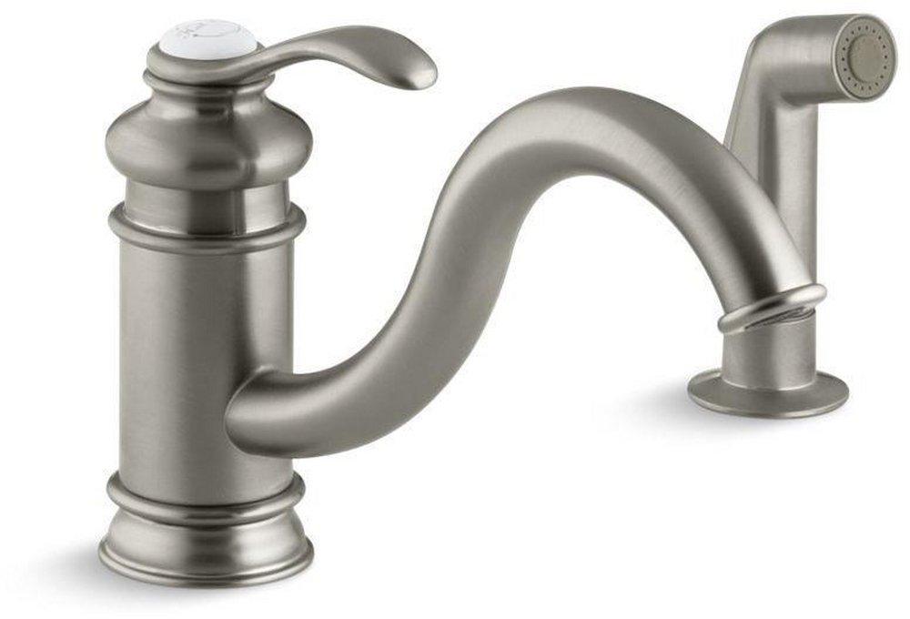 KOHLER Vibrant&reg; Brushed Nickel Single Handle Kitchen Faucet 
